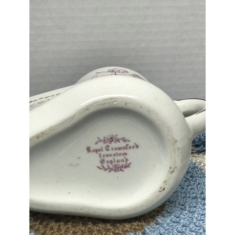 ROYAL CROWNFORD Ironstone Hero Everyday Mustache Razor Brush Cup‎ Holder England